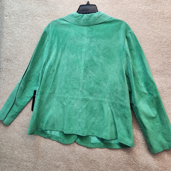 Karen Kane 100% Leather Suede Jacket New with Tags $208 size 1X plus - Picture 2 of 7